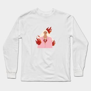 Flame girl 🔥 Long Sleeve T-Shirt